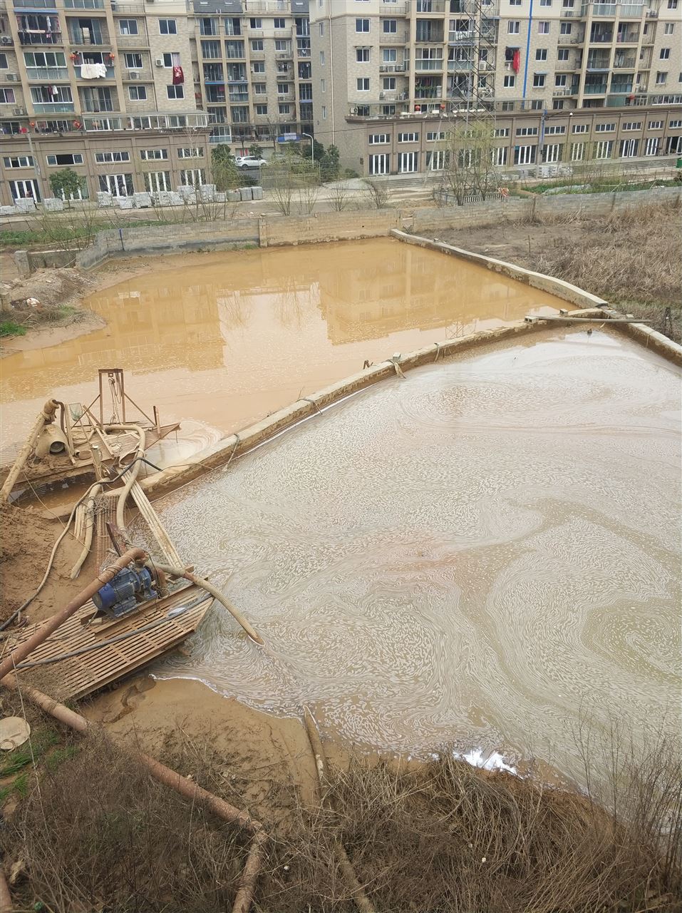 汇川沉淀池淤泥清理-厂区废水池淤泥清淤